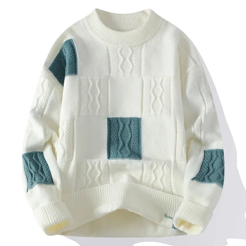 Colorblock Street Knit Sweater – Teezify™ Winter Edition